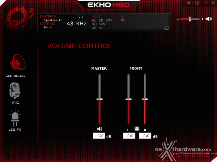 Ozone Ekho H80 4. Software di gestione 1