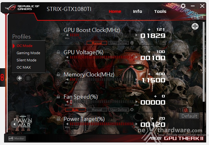 ASUS ROG STRIX GeForce GTX 1080 Ti OC 17. Overclock 3