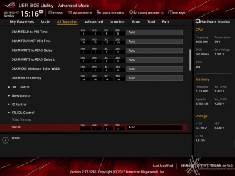 ASUS ROG STRIX X299-E GAMING 8. UEFI BIOS - AI Tweaker 12