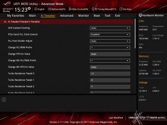 ASUS ROG STRIX X299-E GAMING 8. UEFI BIOS - AI Tweaker 9