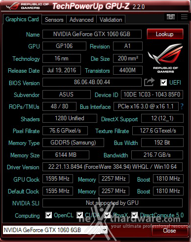 ASUS ROG STRIX RX 580 Vs GTX 1060 9Gbps 6. ASUS GTX 1060 9Gbps - Layout & PCB 1