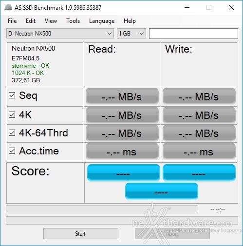 CORSAIR Neutron NX500 400GB 12. AS SSD Benchmark 1