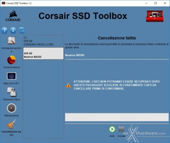 CORSAIR Neutron NX500 400GB 3. Firmware - TRIM - CORSAIR SSD Toolbox 4