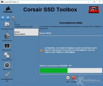 CORSAIR Neutron NX500 400GB 3. Firmware - TRIM - CORSAIR SSD Toolbox 6