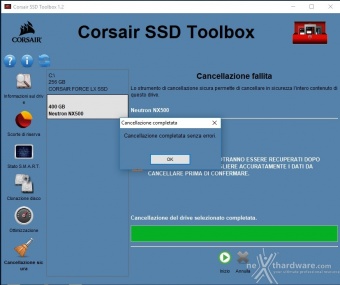 CORSAIR Neutron NX500 400GB 3. Firmware - TRIM - CORSAIR SSD Toolbox 7