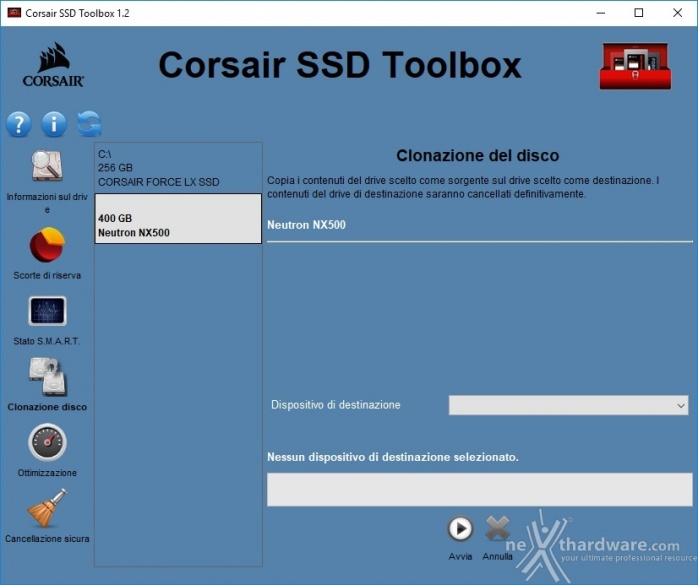 CORSAIR Neutron NX500 400GB 3. Firmware - TRIM - CORSAIR SSD Toolbox 10