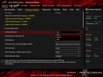 ASUS ROG MAXIMUS X FORMULA 8. UEFI BIOS - Extreme Tweaker 3