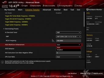 ASUS ROG MAXIMUS X FORMULA 8. UEFI BIOS - Extreme Tweaker 4