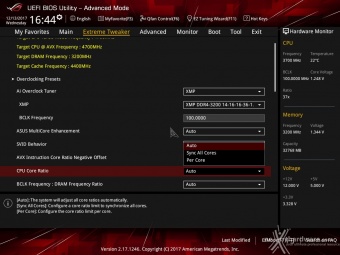 ASUS ROG MAXIMUS X FORMULA 8. UEFI BIOS - Extreme Tweaker 6