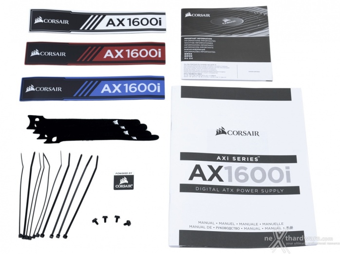 CORSAIR AX1600i 1. Packaging & Bundle 5