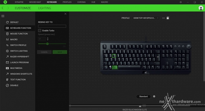 Razer BlackWidow Elite | 5. Razer Synapse 3 | Recensione