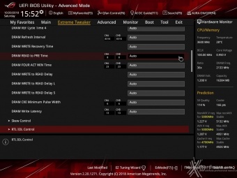 ASUS ROG MAXIMUS XI HERO (WI-FI) 8. UEFI BIOS - Extreme Tweaker 20