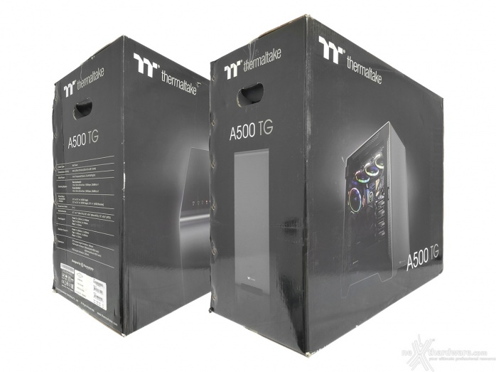Thermaltake A500 Aluminum TG 1. Packaging & Bundle 1