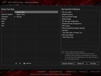 ASUS ROG MAXIMUS XI FORMULA 7. UEFI BIOS  -  Impostazioni generali 4