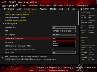 ASUS ROG MAXIMUS XI FORMULA 8. UEFI BIOS - Extreme Tweaker 4