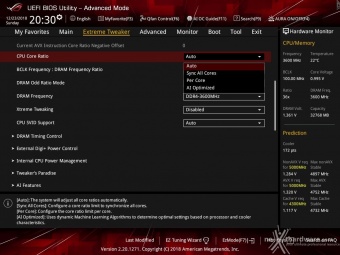 ASUS ROG MAXIMUS XI FORMULA 8. UEFI BIOS - Extreme Tweaker 6