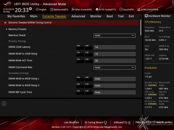 ASUS ROG MAXIMUS XI FORMULA 8. UEFI BIOS - Extreme Tweaker 16