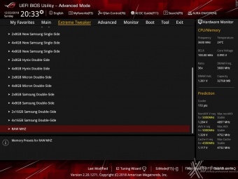 ASUS ROG MAXIMUS XI FORMULA 8. UEFI BIOS - Extreme Tweaker 23