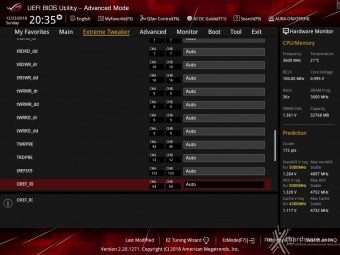 ASUS ROG MAXIMUS XI FORMULA 8. UEFI BIOS - Extreme Tweaker 20
