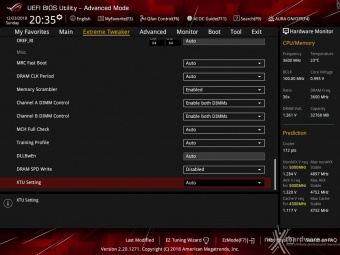 ASUS ROG MAXIMUS XI FORMULA 8. UEFI BIOS - Extreme Tweaker 21