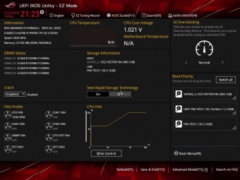 ASUS ROG MAXIMUS XI FORMULA 7. UEFI BIOS  -  Impostazioni generali 1