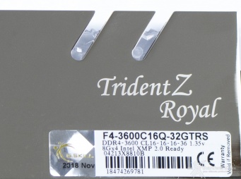 G.SKILL Trident Z Royal 3600MHz 32GB 11. Conclusioni 3