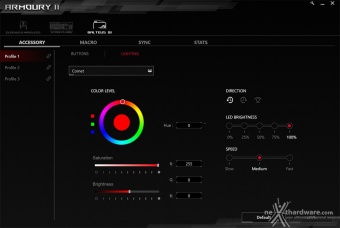 ASUS ROG Gladius II Wireless & Balteus Qi 4. Software di gestione - ROG Armoury II 10
