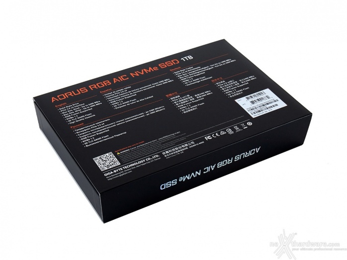 AORUS RGB AIC NVMe SSD 1TB 1. Visto da vicino 2