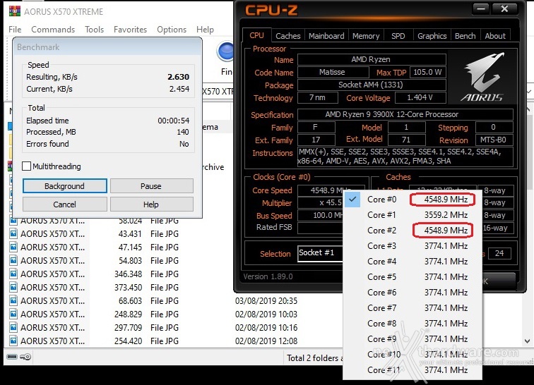 GIGABYTE X570 AORUS XTREME 14. Overclock & Temperature 8