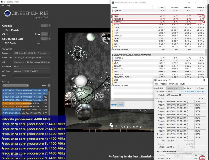 GIGABYTE X570 AORUS XTREME 14. Overclock & Temperature 9