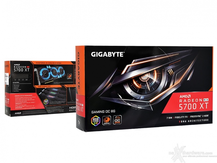 GIGABYTE Radeon RX 5700 XT GAMING OC 2. Packaging & Bundle 1