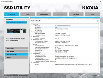 KIOXIA EXCERIA PLUS 2TB 3. Firmware - TRIM - SSD Utility 6