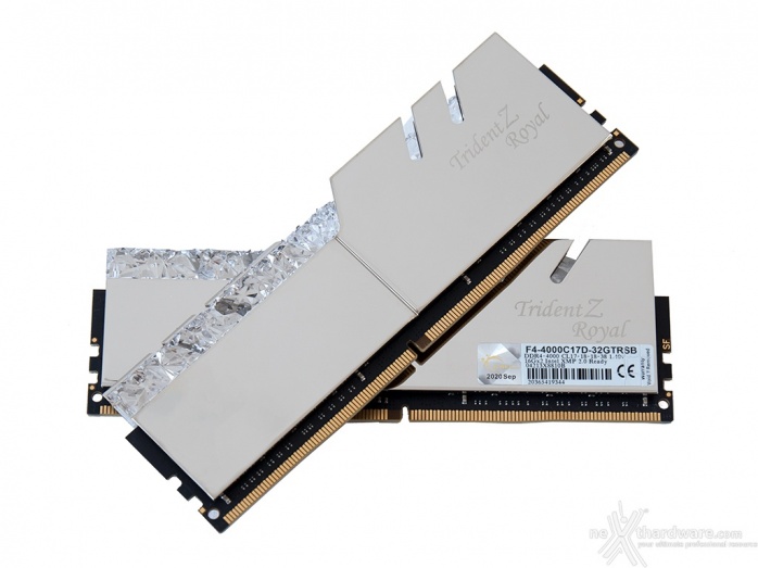 G.SKILL Trident Z Royal 4000MHz CL17 32GB 1. Presentazione delle memorie 5