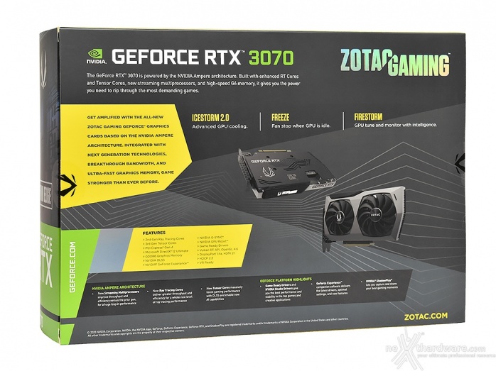 ZOTAC GeForce RTX 3070 Twin Edge 3. Packaging & Bundle 2