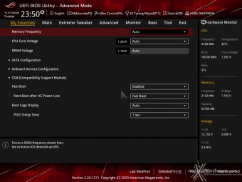 ASUS ROG Crosshair VIII Dark Hero 7. UEFI BIOS  -  Impostazioni generali 3