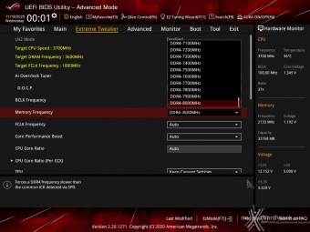 ASUS ROG Crosshair VIII Dark Hero 8. UEFI BIOS - Extreme Tweaker 3