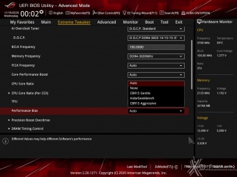 ASUS ROG Crosshair VIII Dark Hero 8. UEFI BIOS - Extreme Tweaker 6