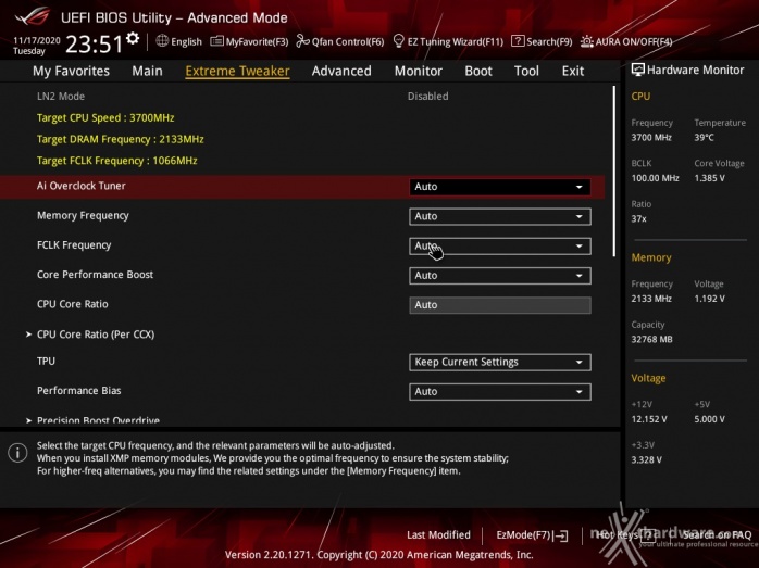ASUS ROG Crosshair VIII Dark Hero 8. UEFI BIOS - Extreme Tweaker 1