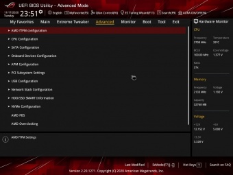 ASUS ROG Crosshair VIII Dark Hero 7. UEFI BIOS  -  Impostazioni generali 7
