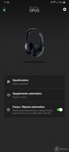 Razer Opus 4. Software di gestione 4