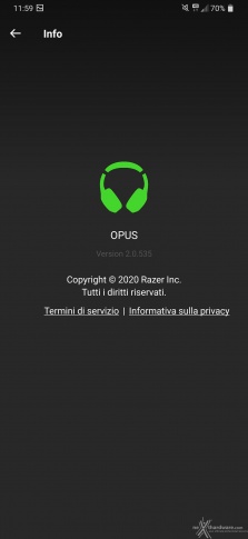 Razer Opus 4. Software di gestione 8