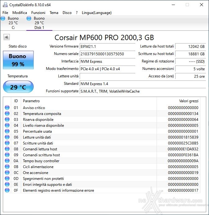 CORSAIR MP600 PRO 2TB | 2. Firmware - TRIM - SSD Toolbox | Recensione
