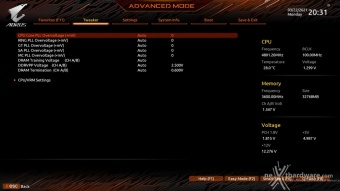 GIGABYTE Z590 AORUS MASTER 8. UEFI BIOS - Tweaker 18