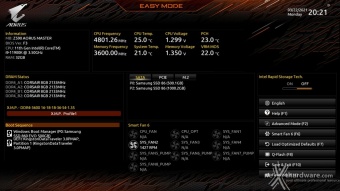 GIGABYTE Z590 AORUS MASTER 7. UEFI BIOS  -  Impostazioni generali 1