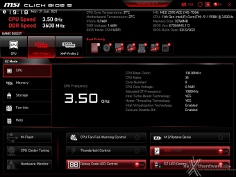 MSI MEG Z590 ACE 7. MSI Click BIOS 5 -  Impostazioni generali 2