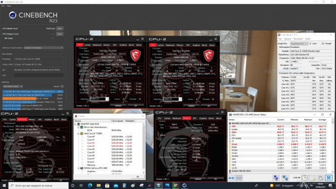 MSI MEG Z590 ACE 15. Overclock, temperature e consumi 6