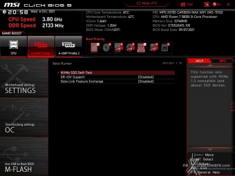 MSI MPG X570S CARBON MAX WIFI 7. MSI Click BIOS 5  -  Impostazioni generali 10