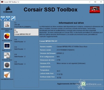 CORSAIR MP600 PRO XT 2TB 2. Firmware - TRIM - SSD Toolbox 2