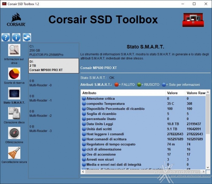 CORSAIR MP600 PRO XT 2TB 2. Firmware - TRIM - SSD Toolbox 9