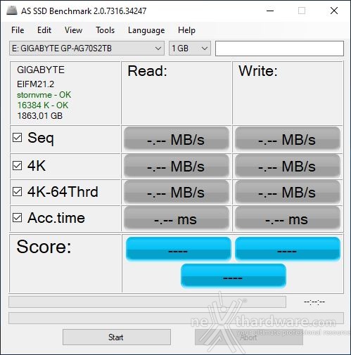 AORUS Gen4 7000s 2TB 11. AS SSD Benchmark 1